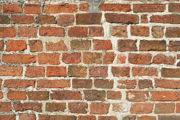 old bricks stone wall in various colors