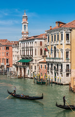 Obraz premium View of the campanile of roman catholic church - San Apostoli