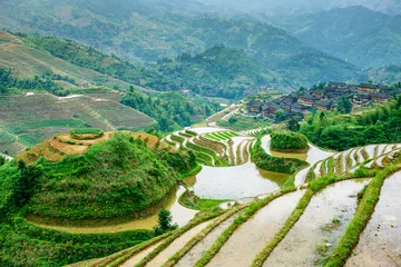 Fotobehang Guilin, China Rice Terraces © SeanPavonePhoto