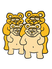 Papa Mama Bear Children Boy Girl Family