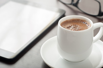 Coffee and tablet device