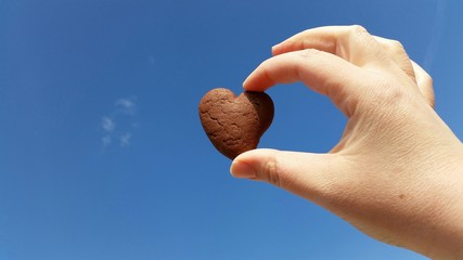 Biscotto a forma di cuore