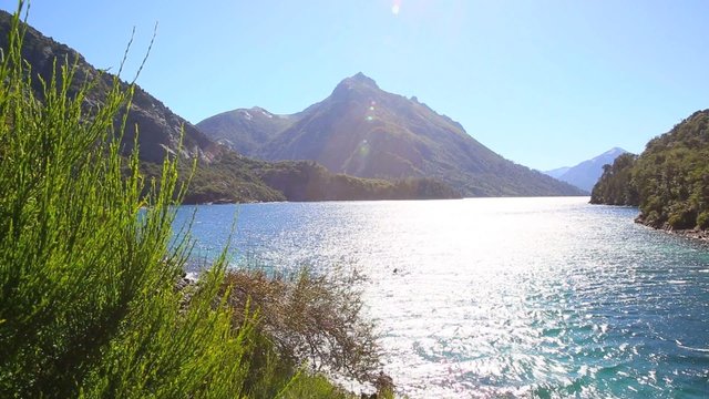 View of lago perito moreno from bridge, Bariloche