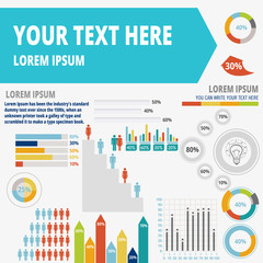 Set elements of infographics