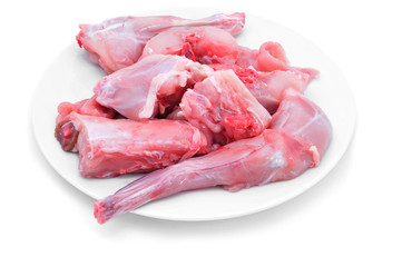 raw rabbit meat