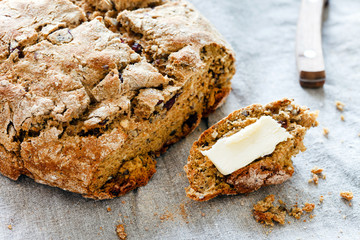 homemade wholegrain bread