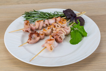 Grilled squid