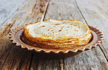 freshly baked pancakes