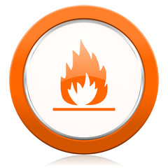 flame orange icon