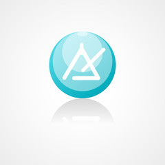 Triangle instrument web icon