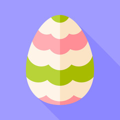 Easter egg with decor