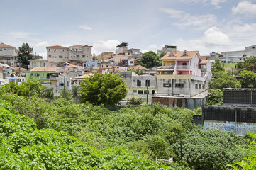Poverty in the favela of Sao Paulo city