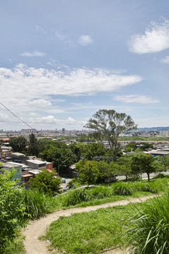 Suburb of Sao Paulo and city of Guarulhos
