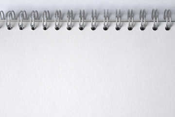 Blank notepad, ring-bound, spiral notebook