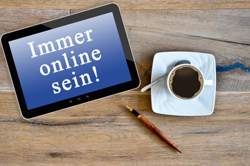 immer online sein