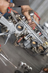 Real Mechanic working in Auto Repair Shop