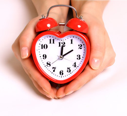 Heart shape alarm clock