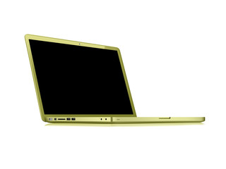 Modern glossy laptop
