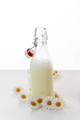 glass jug of milk