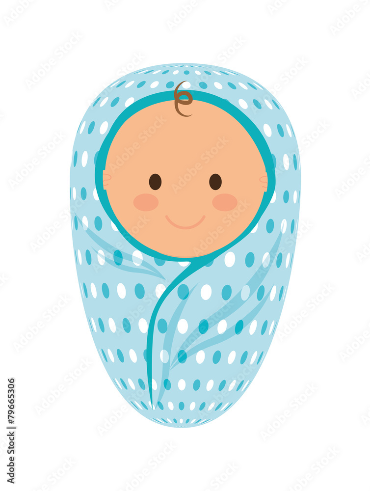 Sticker Baby design, vector illustration.