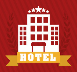 Fototapeta premium Hotel design, vector illustration.
