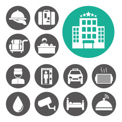 Hotel design, vector illustration.