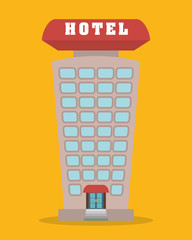 Hotel design, vector illustration.
