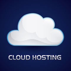 Cloud computing design, vector illustration.