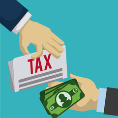 Taxes design, vector illustration.