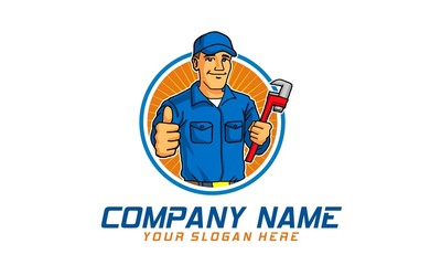 repair mechanic logo icon vektor