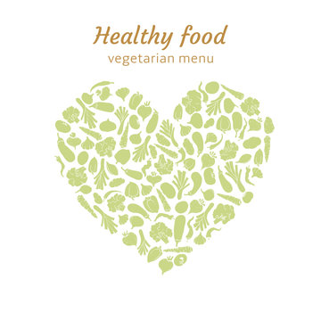 Healthy vegetable heart