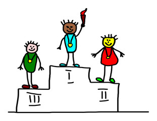 Kids drawing - olympic champions