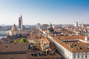 Aerial view of Turin