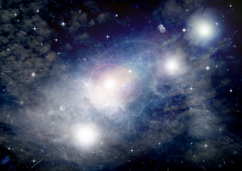 galaxy in a free space