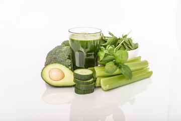 Green vegetables smoothie