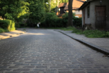 Cobblestone road