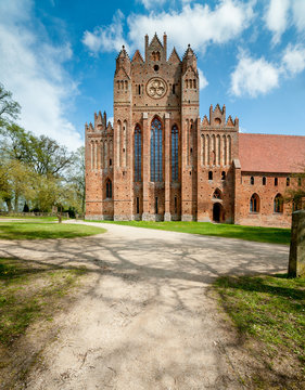 Brick Gothic Chorin Abbey in Germany