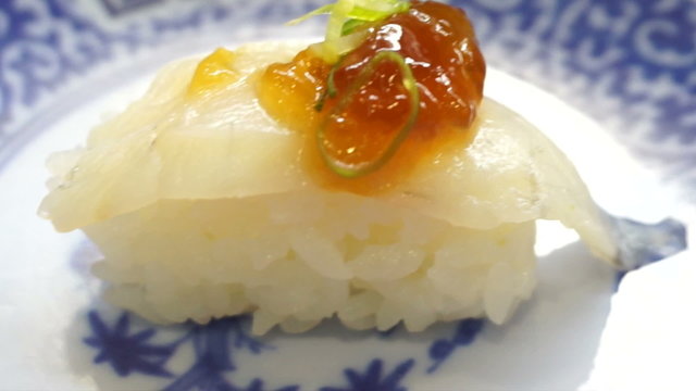 Japanese traditional variety food, sushi, nigiri, set food video