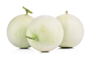 Honeydew Melon on White Background