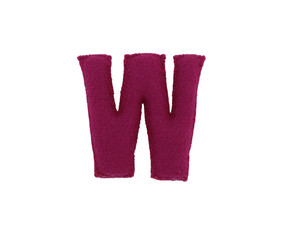 Handmade letter from fabric alphabet