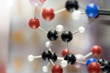Obraz premium Molecule, Molecular DNA in science