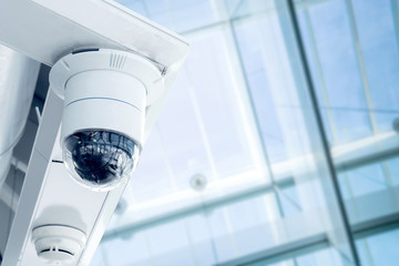 Security, CCTV camera in the office building