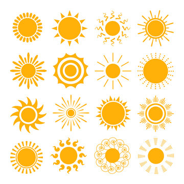 Orange Sun icons