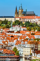 Fototapeta na wymiar Prague, Mala Strana and Prague Castle