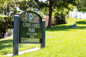 Sign for Confluence Park