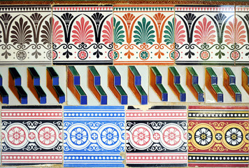Arts and crafts, mosaic tiles, background, colour