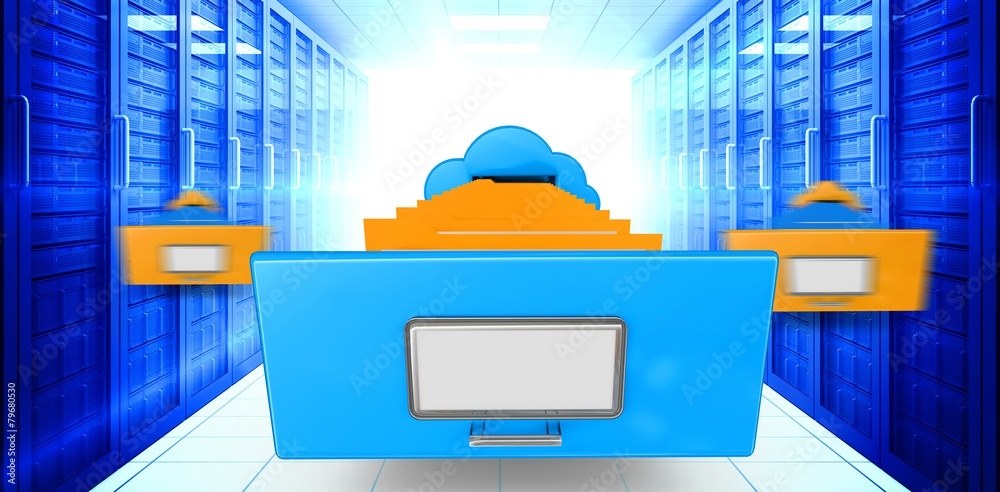 Aufkleber Composite image of cloud computing drawer