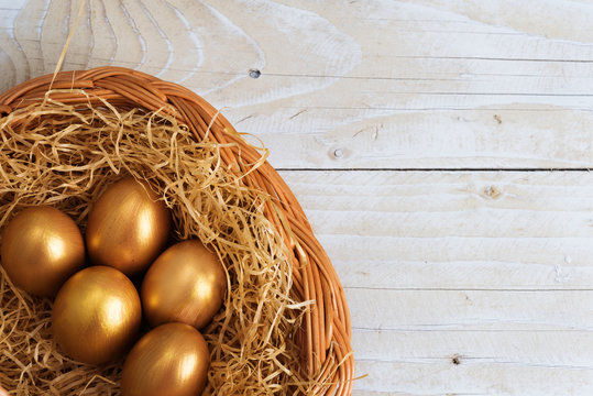 Golden eggs in the nest