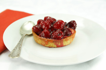 tartelette aux framboises