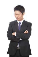 考える／ビジネスマン